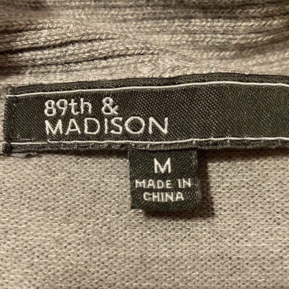 89th & Madison Gray Cardigan - Picture 2 of 3